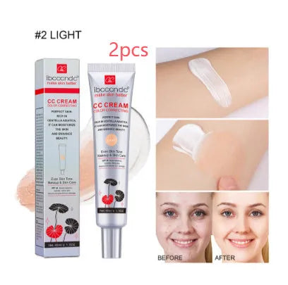 Erborian Centella Asiatica CC cream tube in light or dark shade, 40ml colour correcting makeup