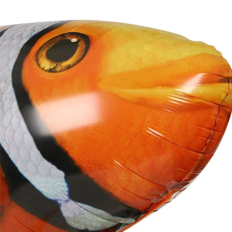 Remote control shark helium balloon toy measuring 57 inches long with infrared controller