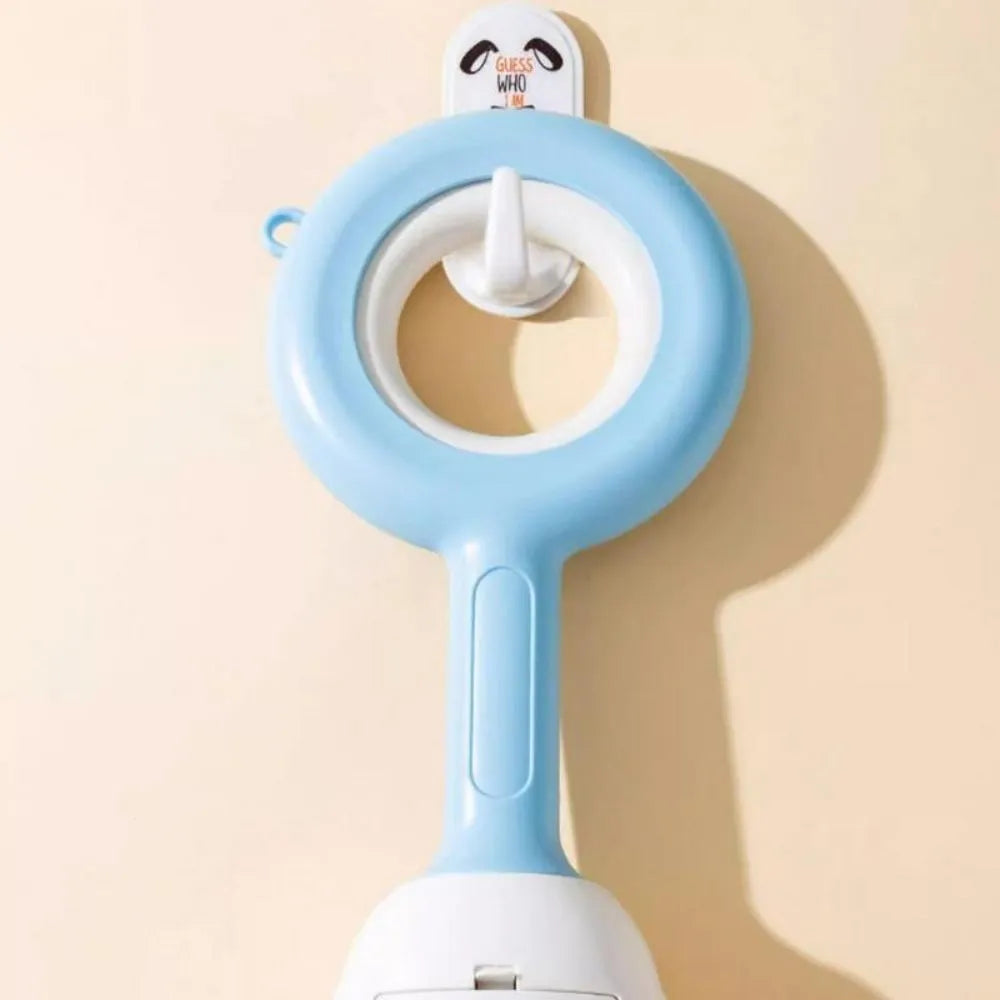 White blue cloud-shaped jaw dog pooper scooper with comfortable grip for outdoor waste clean-up
