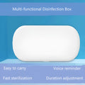 White ABS plastic UV wireless steriliser and charging box for phones and jewellery