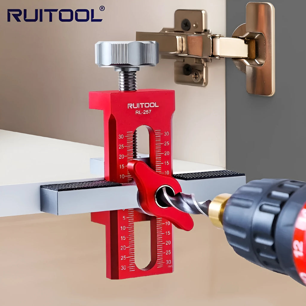 Aluminium alloy cabinet door installation tool for woodworking decoration.