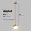 Nordic iron and glass chandelier with gold hanging wire 15cm for bedroom or TV wall