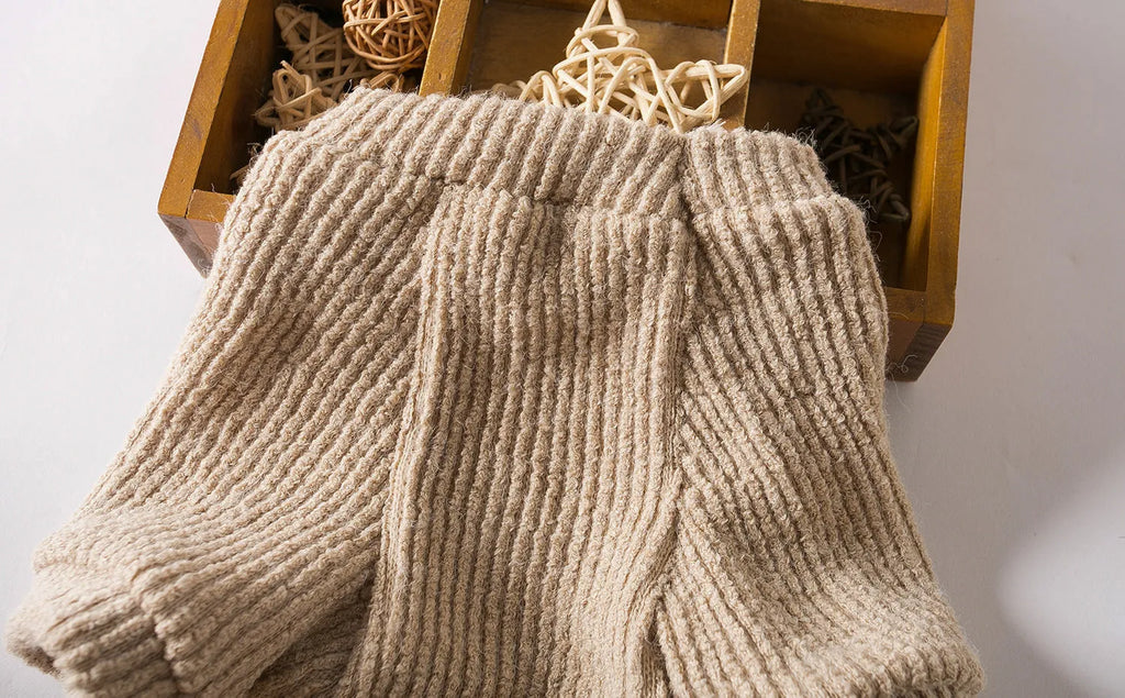 Brown cloth dog sweater pullover for small breeds on mannequin