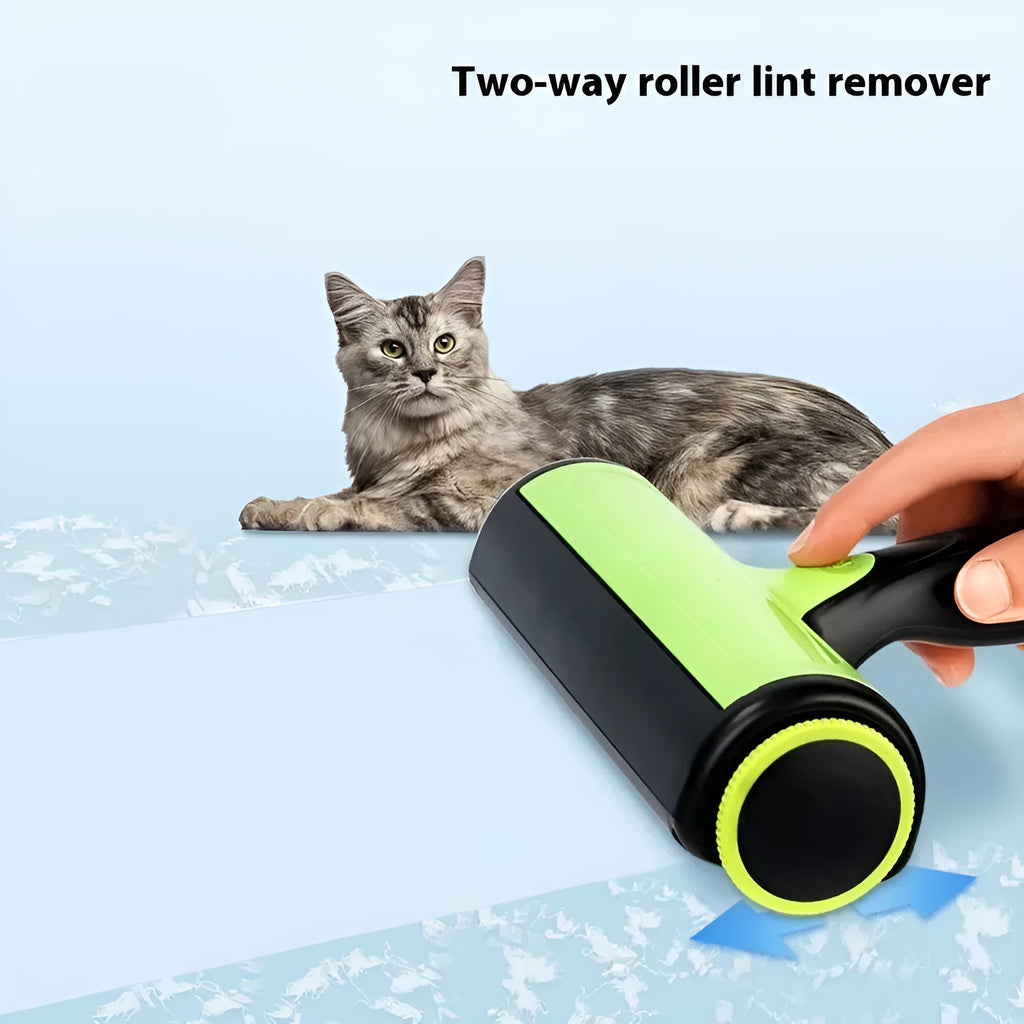 Automatic pet hair lint roller with sticky brush for sofa cleaning