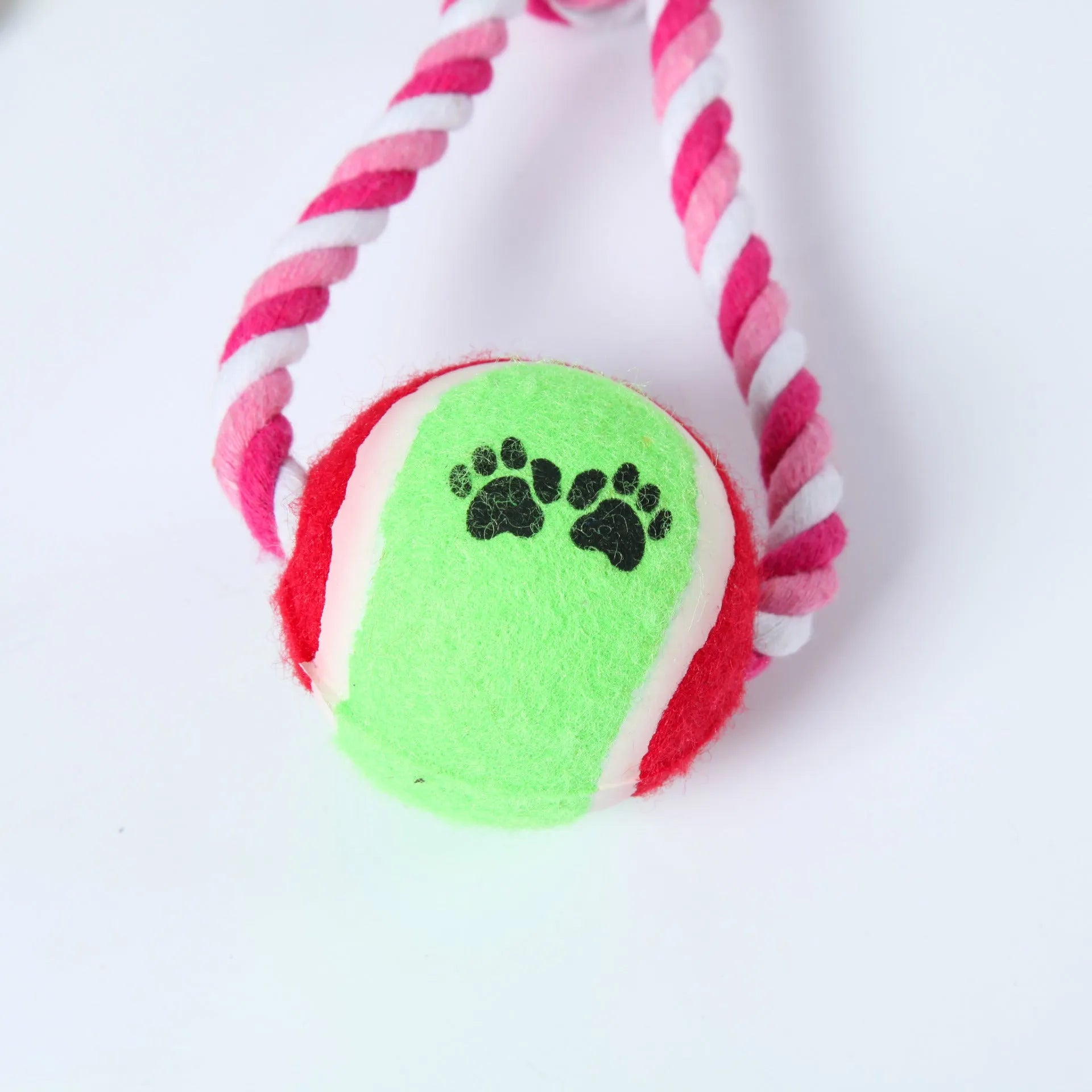 Cotton string dog toy for medium to large dogs with vent relieving design