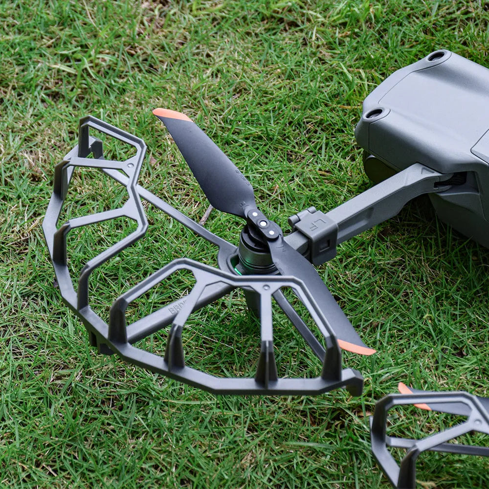 Grey ABS propeller protection ring for DJI Royal Air 2 and AIR 2S drones showing semi-enclosed blade guard design