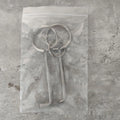 Two alloy wrench tools from a portable manual tool set for household repairs
