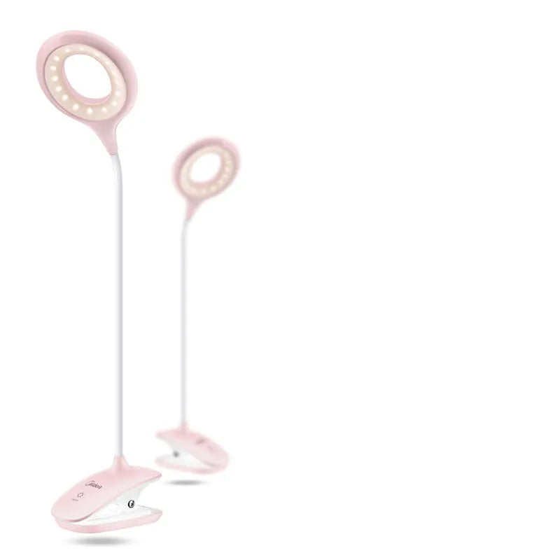 Rechargeable table lamp in green, pink or white colour with touch switch and USB charging port