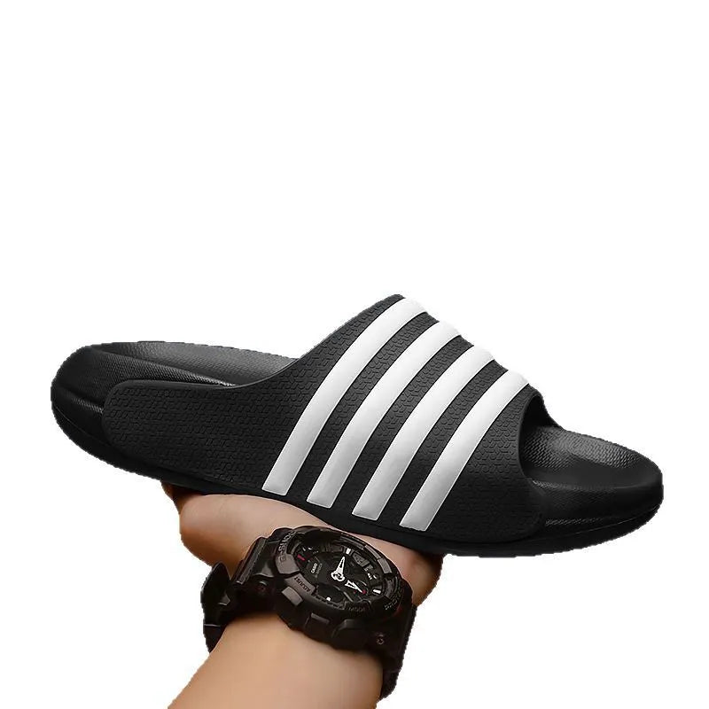 Casual unisex slippers with PVC upper and EVA sole in multiple colour options