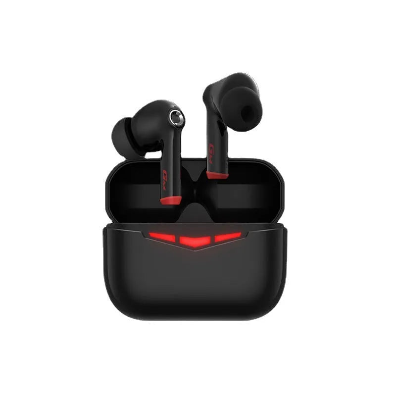 True wireless gaming Bluetooth headset in black, pink, white or grey with charging case and earmuffs