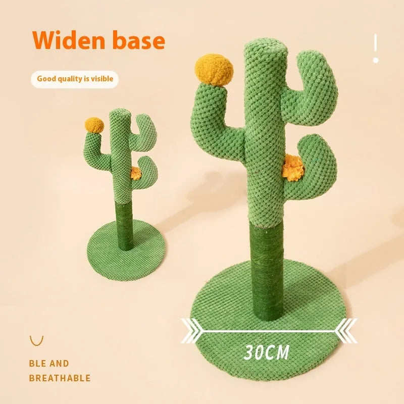 Masson cactus cat scratch board with sisal scratching pole and climber for pet cats
