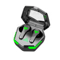 N35 black wireless in-ear gaming Bluetooth headset with charging case