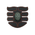 Three-piece abdominal muscle patch set with digital display and charging function in red, blue or yellow edge options