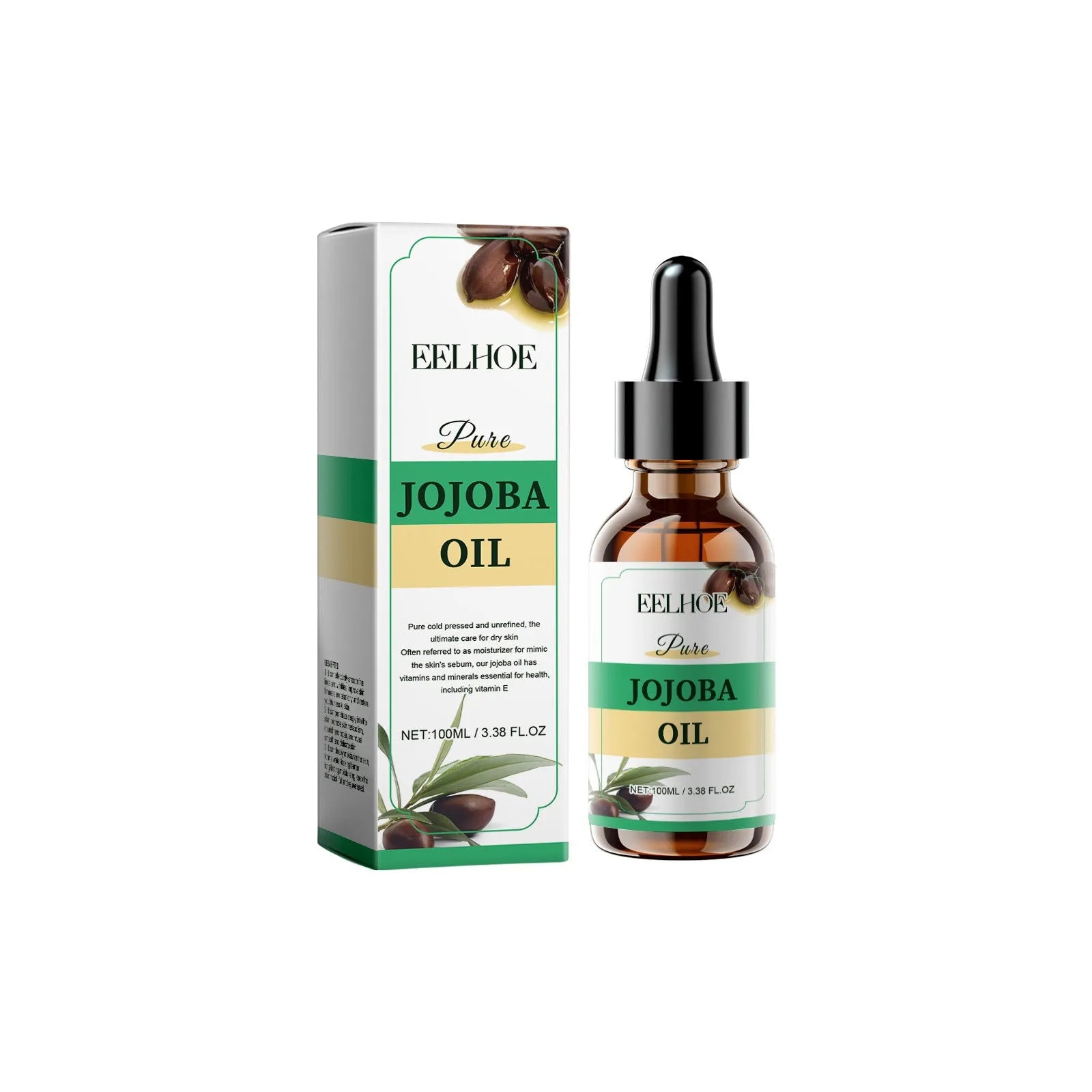 100ml organic jojoba oil bottle for facial moisturising and firming
