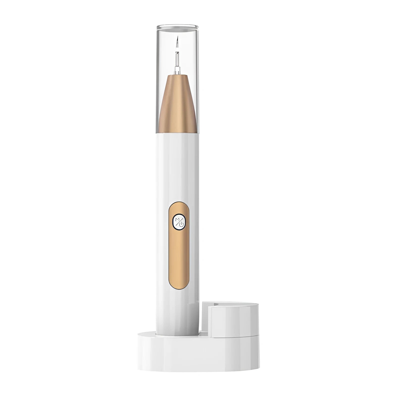 Gold ultrasonic dental tooth cleaner and tartar stain removal device