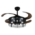 42-inch industrial American retro ceiling fan lamp with invisible blades and remote control