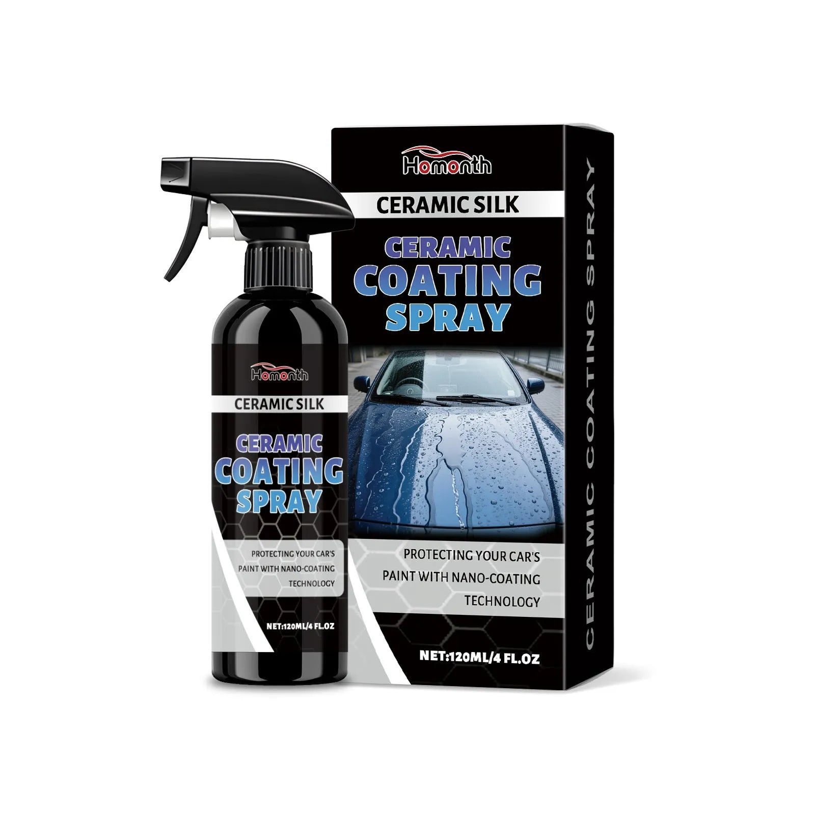 120ml ceramic coating spray can for automotive paint protection and maintenance