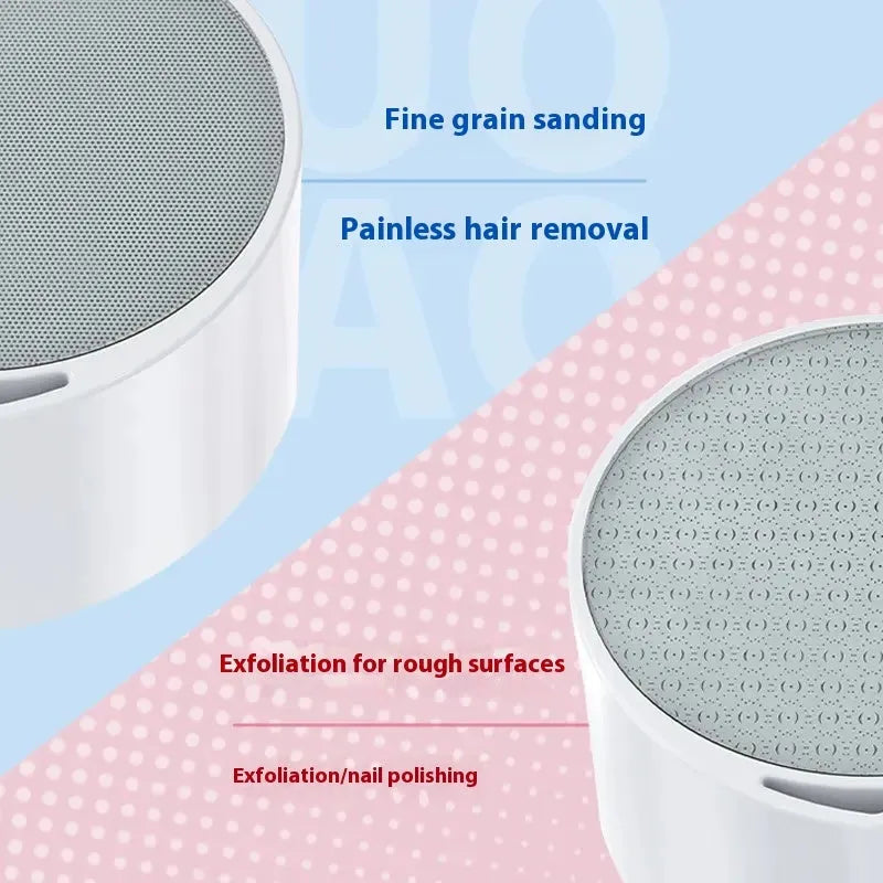 Nano glass 2-in-1 hair removal device with plastic washable construction