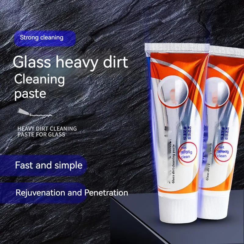 White 65ml car windshield cleaning paste bottle for removing oil stains from glass