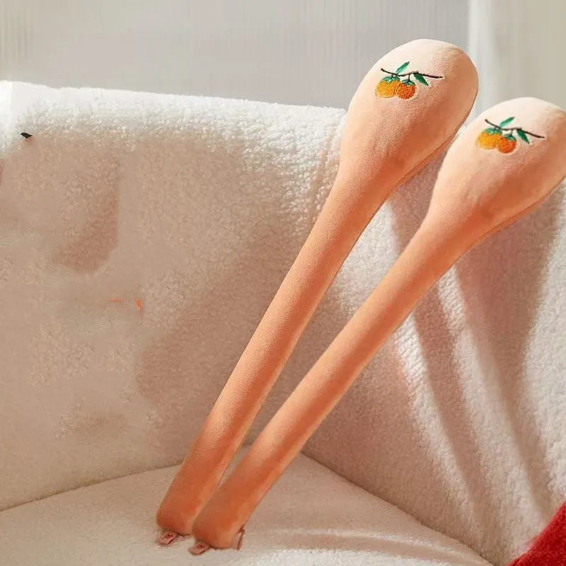 48 cm long percussion massage stick with meridian flap design and zipper closure