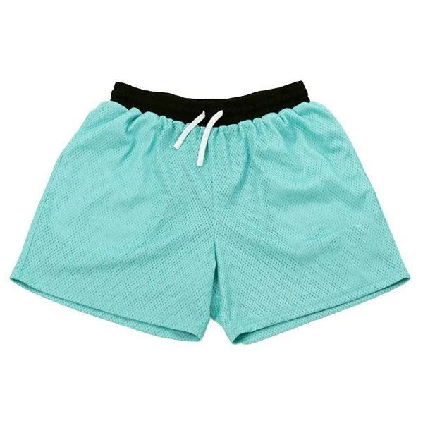 Men's mesh quick-drying shorts in chemical fibre fabric for summer sports activities