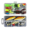 Junior entry-level fishing lure suit in PP packaging with thunder frog baits