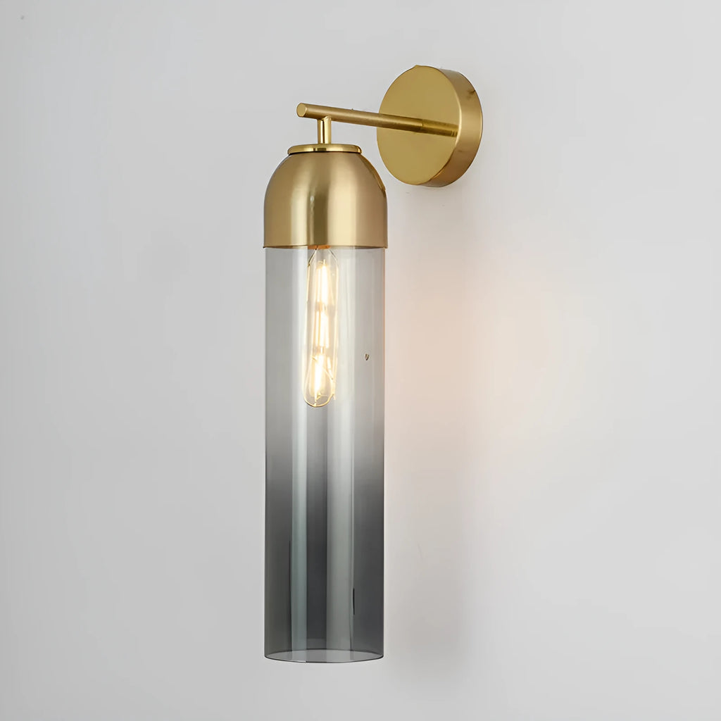 Nordic postmodern glass wall lamp in modern minimalist design with coloured glass shade