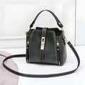 Women shoulder bag in faux leather with detachable handle and adjustable strap, Brown