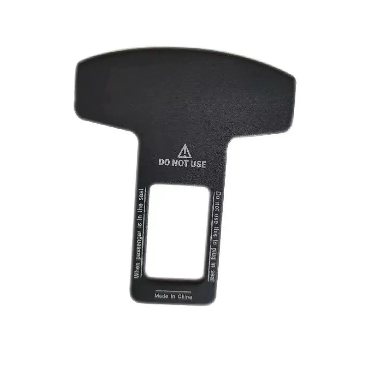 Lock tongue buckle pick head bottle opener on keyring with frosted carbon fibre finish