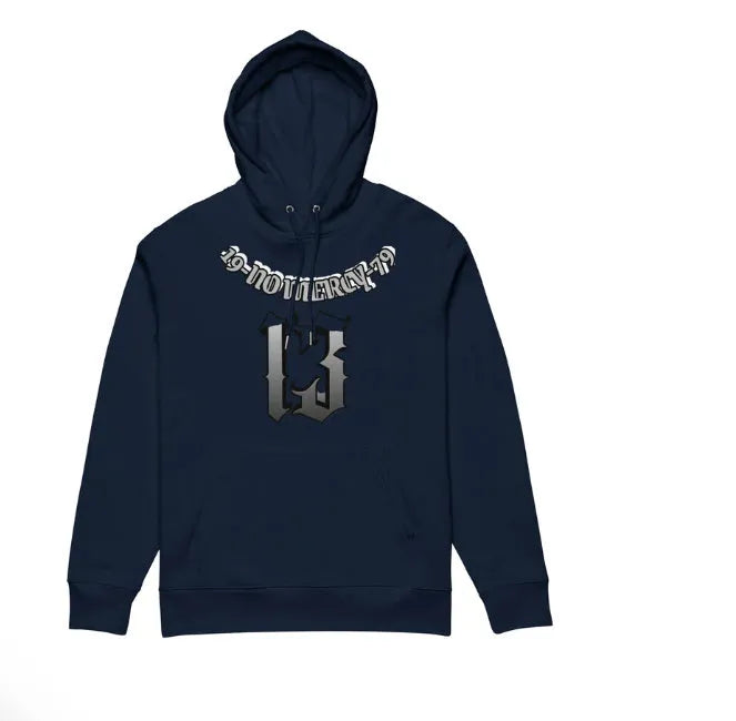Hooded fleece-lined pullover sweater for team uniforms in black colour option