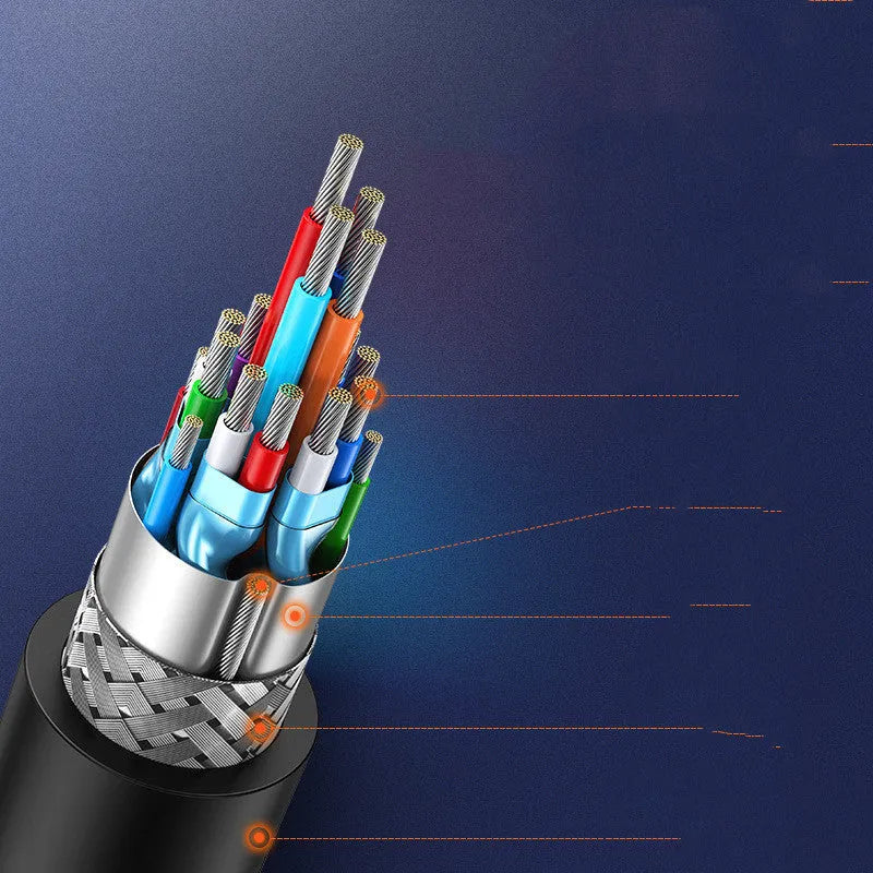 HDMI converter adapter cable for laptop to external display with round rotating connector