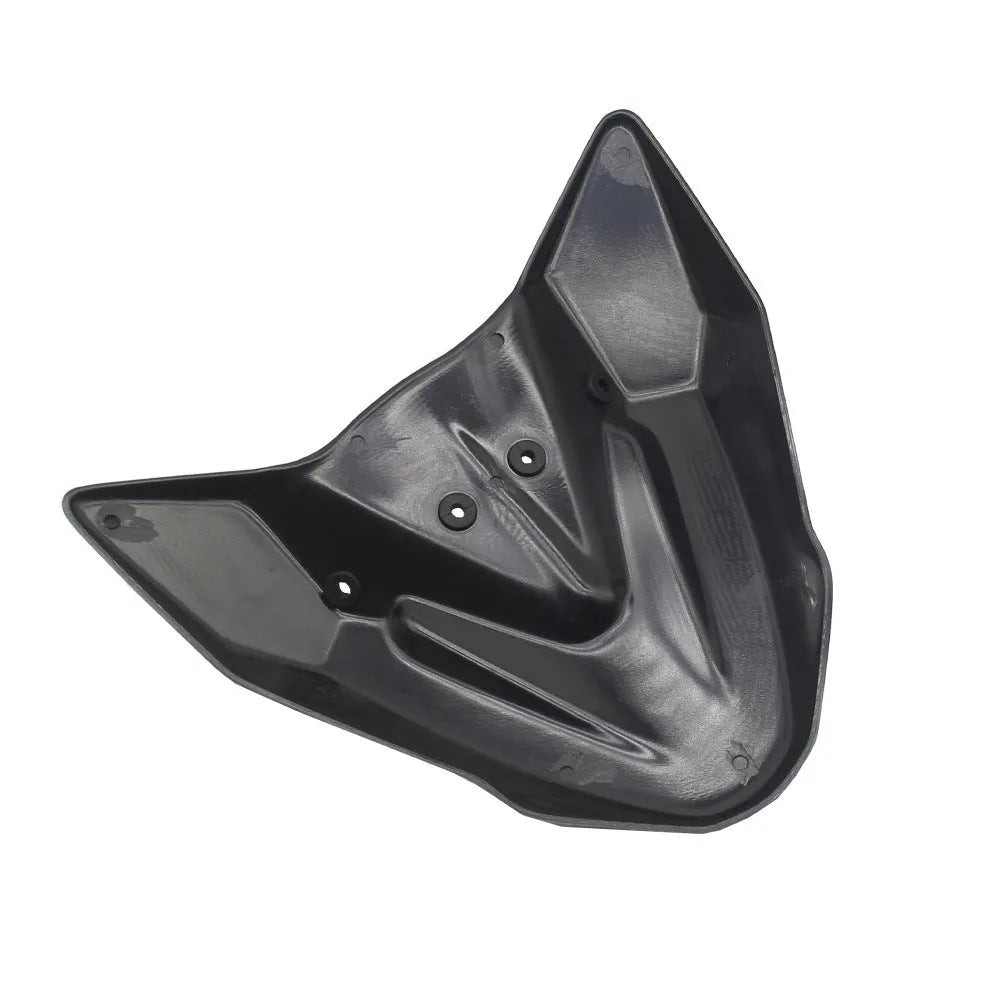 Fixed wind front wing motorcycle accessory for Adventure ADV models in black ABS plastic