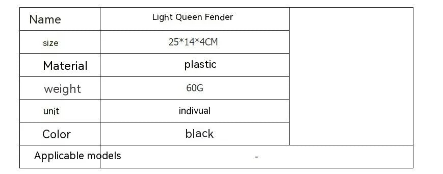 Carbon fibre rear mudguard and inner plate for a Light Bee electric off-road bicycle.