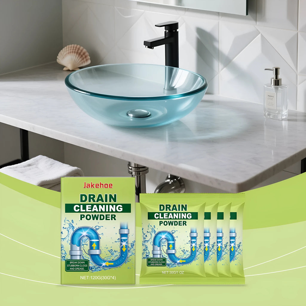 120g pack of drain cleaning powder for unblocking sinks and pipes