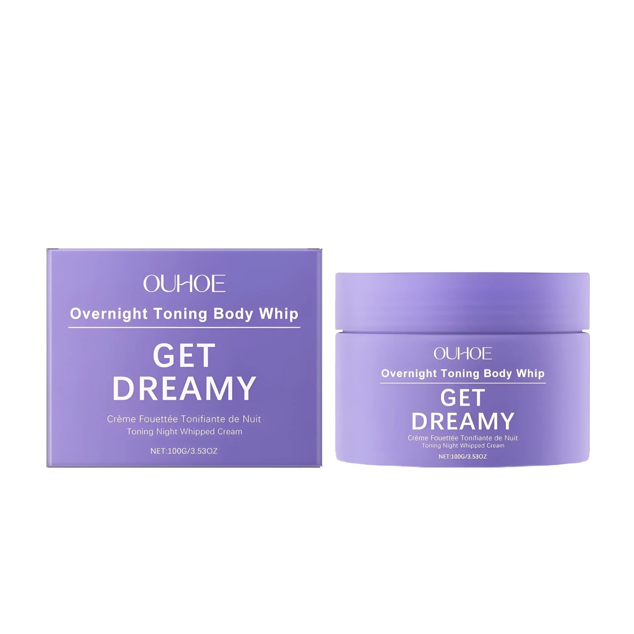 100g body shaping cream container with drunken eggplant root extract for skin firming