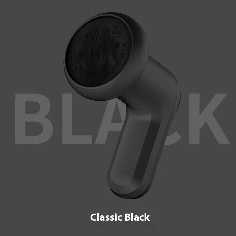 Pink, white, and black USB electric handheld massager for neck, back, and legs.