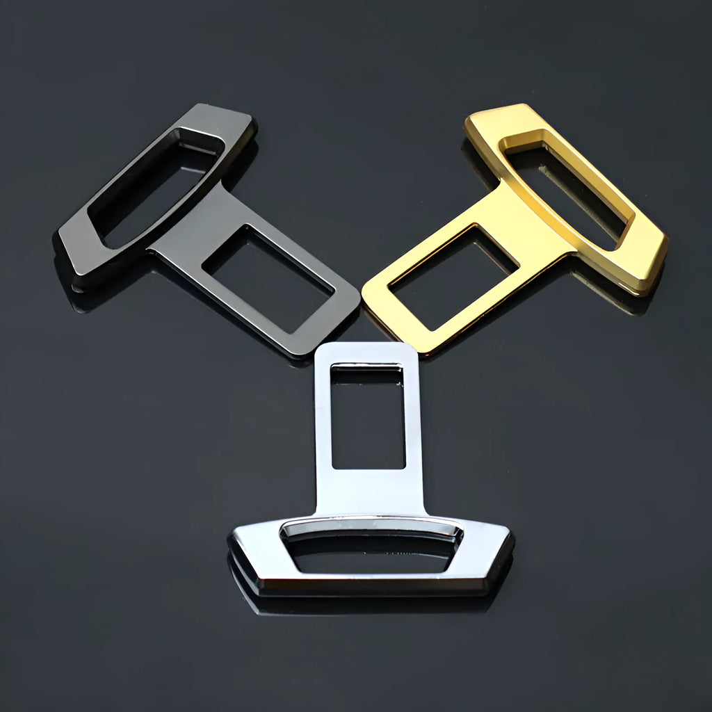 Metal car silencer insert for noise reduction in gold, black, and silver colour options.