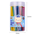 Pack of 55 transparent EVA hot glue sticks measuring 7mm by 100mm.