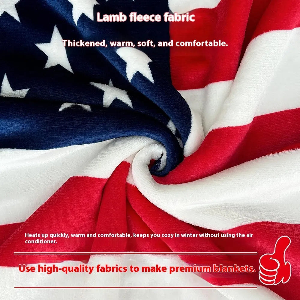 British style striped lambswool polyester blanket in three size options for autumn and winter