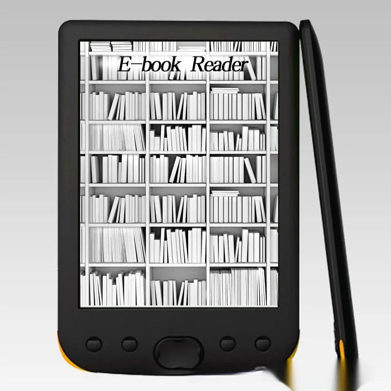 Black 6-inch E-ink screen e-book reader with 16GB storage memory digital reading device