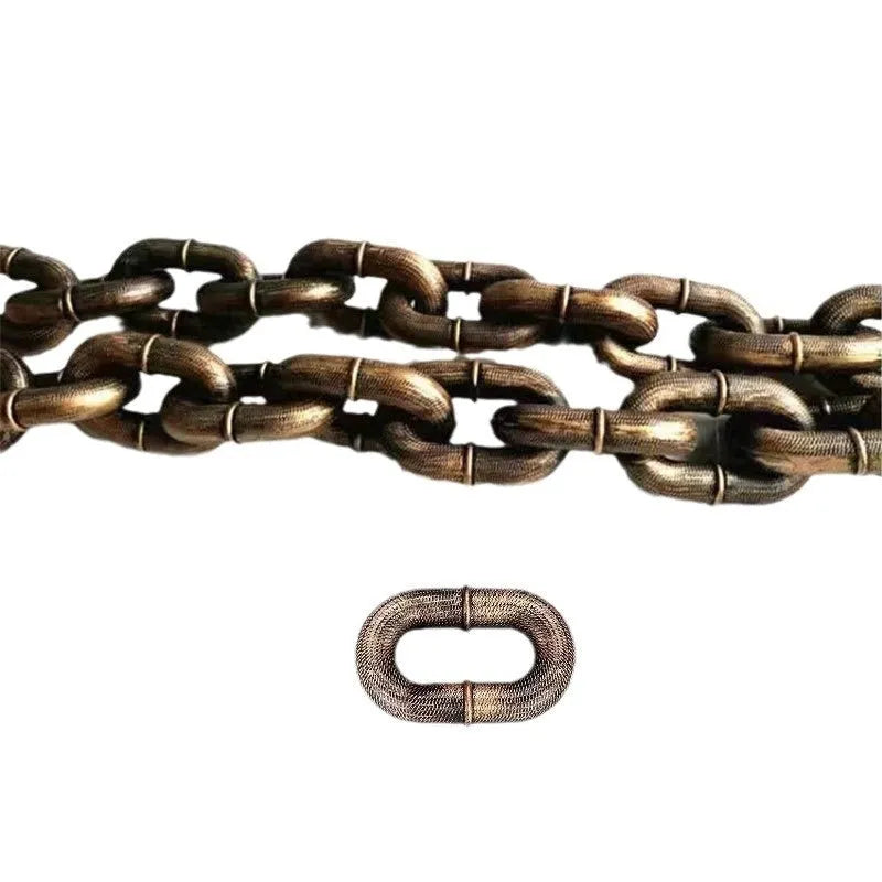 Dog leash simulation prop rope in bronze, antique silver or black colour for video content creation