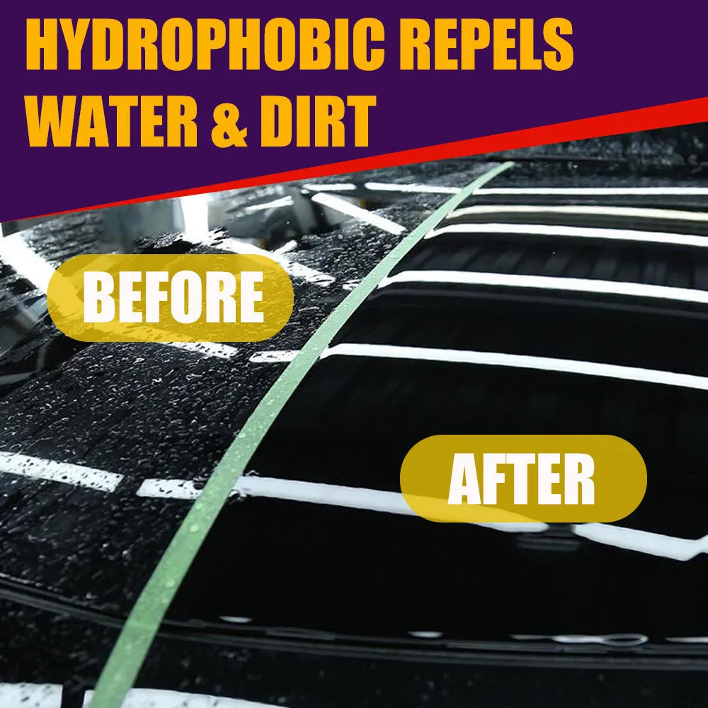 Purple automobile nano coating agent spray bottle with microplated crystal formula for car maintenance