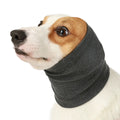Blue and grey polyester dog comforter headband scarf in S, M, L sizes for pet comfort