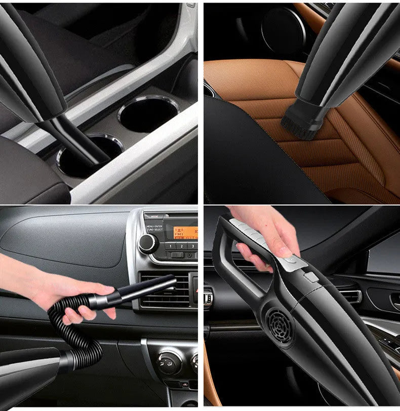 PoHigh Power Hypa eighth generation black car vacuum cleaner with cigarette lighter plug