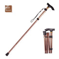 Aluminium folding cane walking stick with adjustable length and non-slip handle