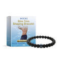 Men's glass and black gallstone body shaping wristband bracelet single piece