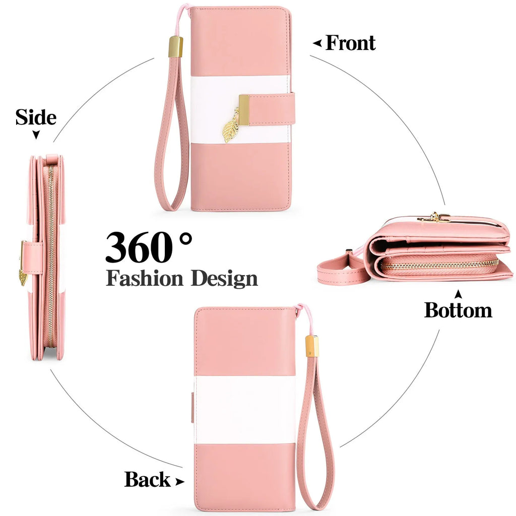 Anti theft brush clutch bag in PU leather with lock closure and microfiber lining