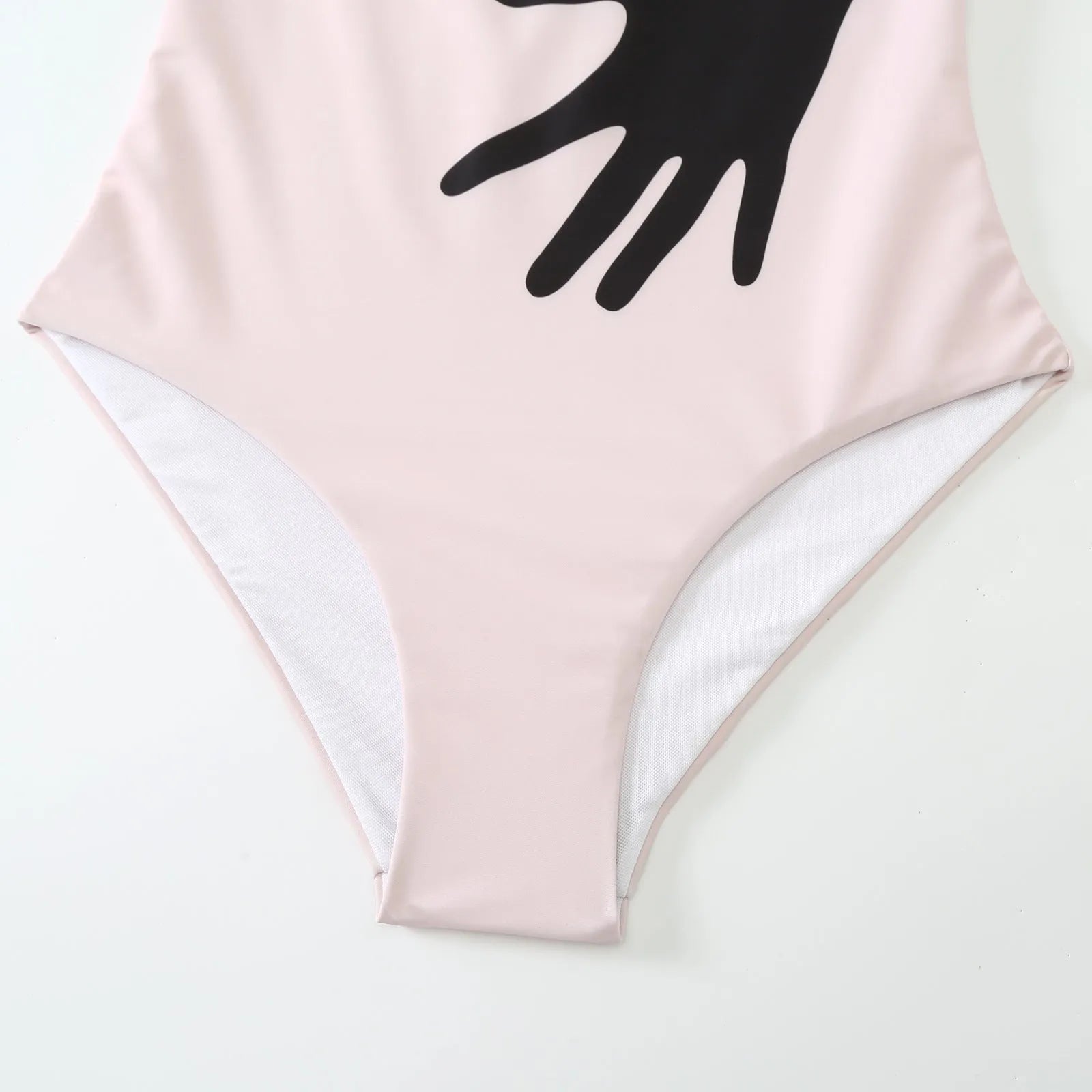 Women's one-piece bikini swimsuit with tulle skirt in polyester fabric