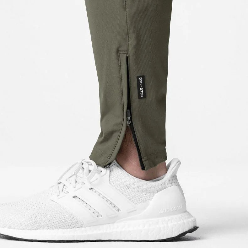 Men's quick-dry fitness running pants with ankle-tied design in multiple colour options