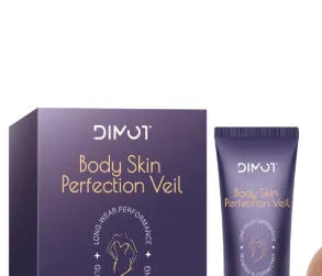 Waterproof body concealer cream and brush for covering tattoos and birthmarks.